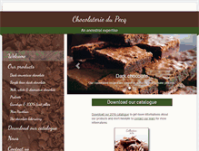 Tablet Screenshot of chocolateriedupecq.com